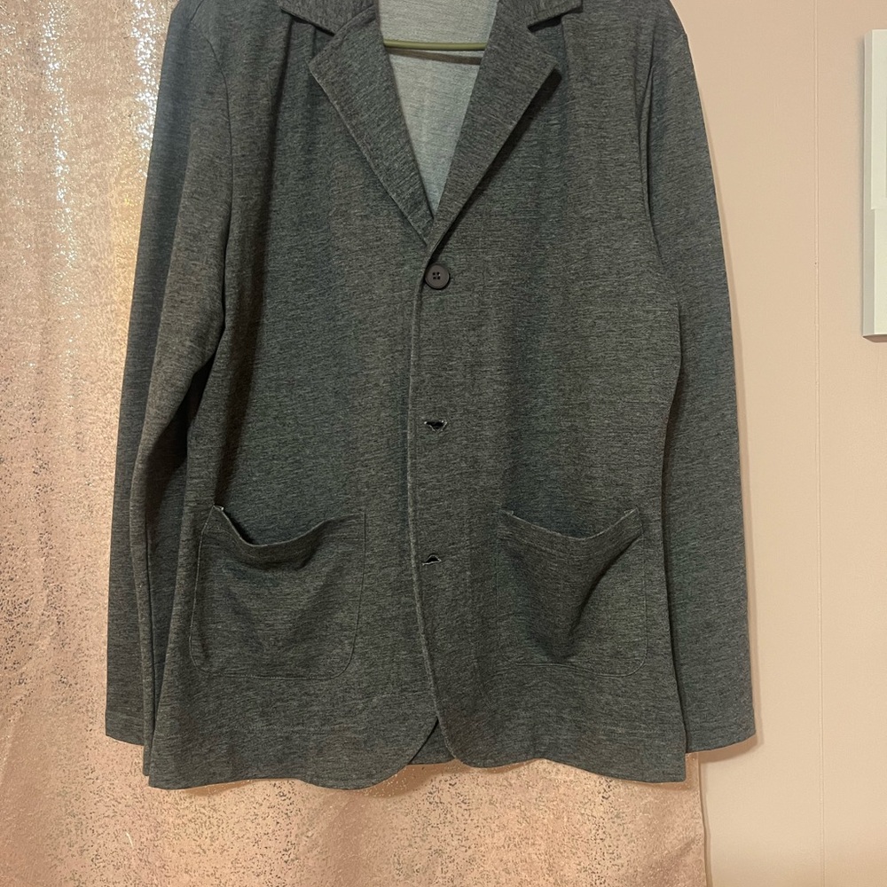 Men's Charcoal Gray Casual Jacket